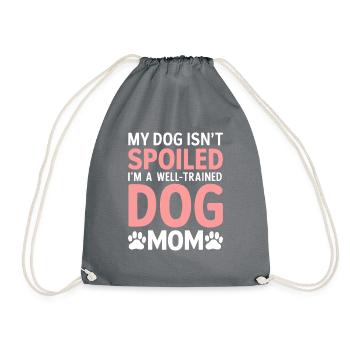 Dog Mom Gifts for Women - Turnbeutel - Grau - Vorne