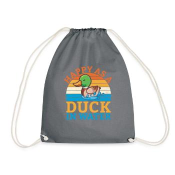 Duck Gifts for Duck Lovers - Turnbeutel - Grau - Vorne