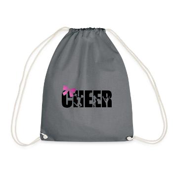 Cheer Graphic Cheerleading Cheerleader Gymnast Dan - Turnbeutel - Grau - Vorne