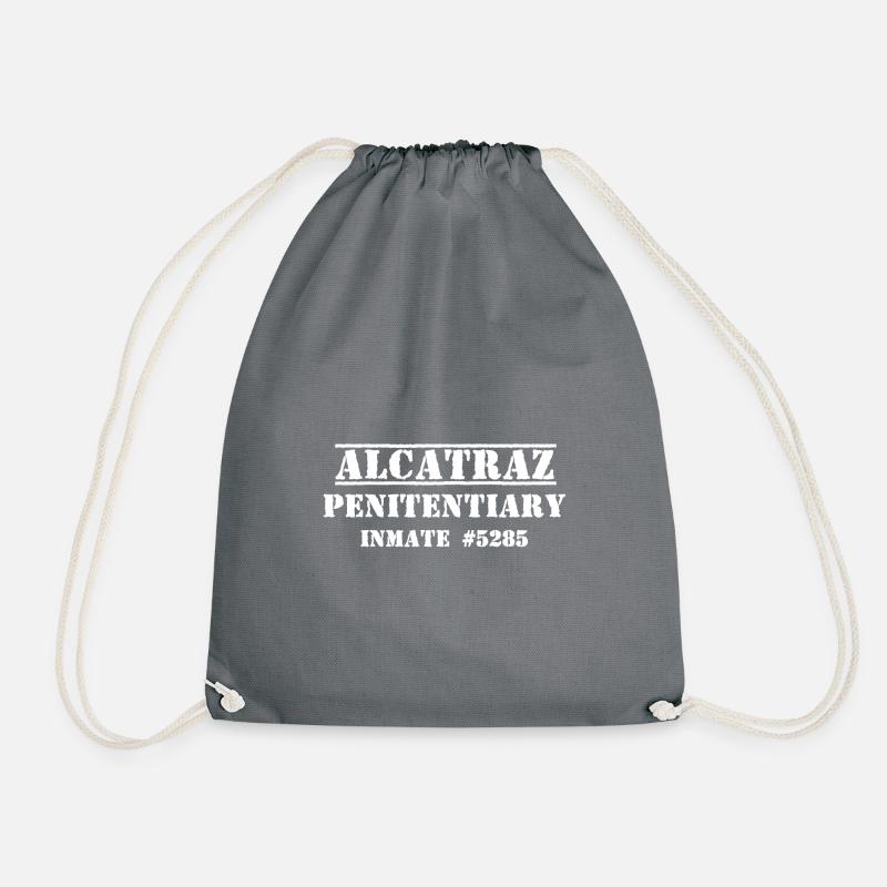 Alcatraz - Penitentiary - Inmate 5285 Jail Prison - Turnbeutel - Grau