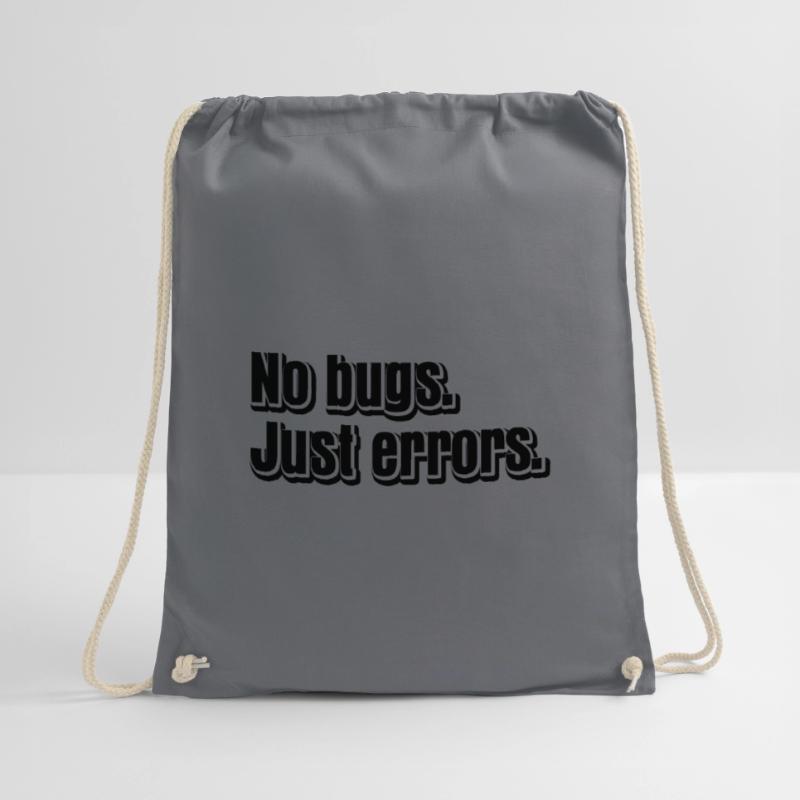 No Bugs Just Errors Coder Programmer Nerd Software Turnbeutel