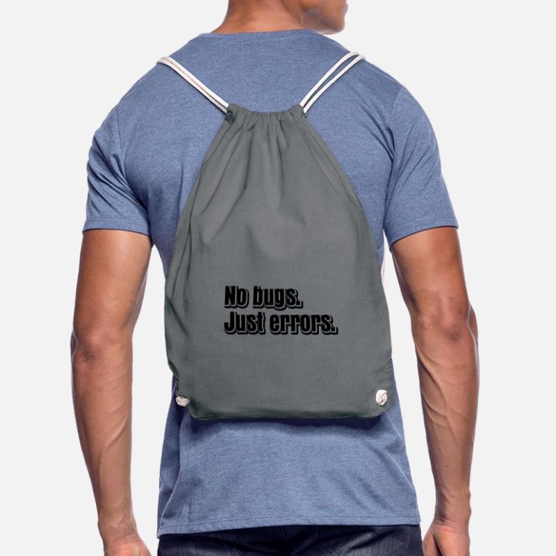 No Bugs Just Errors Coder Programmer Nerd Software Turnbeutel
