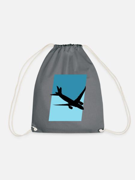 Aerospace Luftfahrt Fliegen - Turnbeutel - Grau