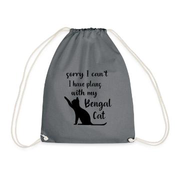 Chat Bengal Chat Chat Chat Pussy Mieze Disant Cadeau - Sac de sport léger - gris - Devant