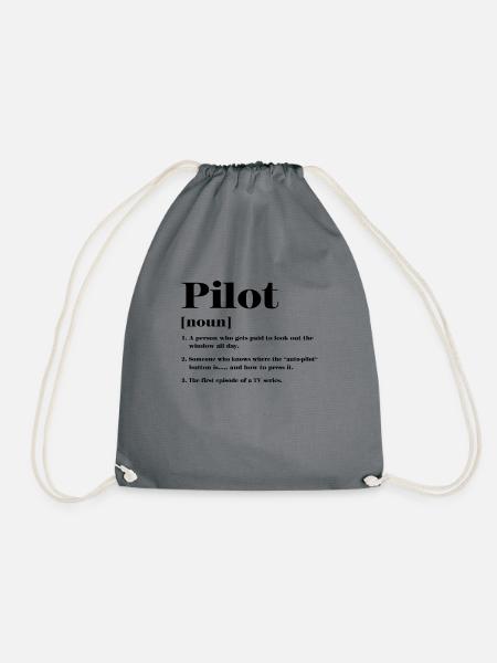 Pilot Definition - Turnbeutel - Grau