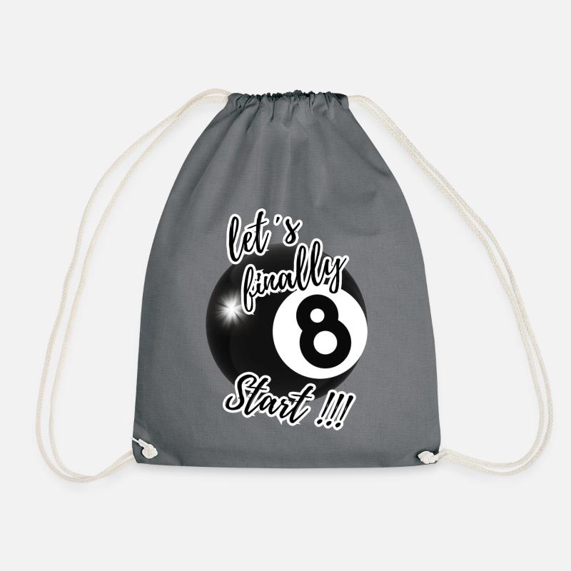 let ́s finally Pool 3 - Drawstring Bag - grey