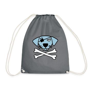 pirate_dog_042013_a_3c - Sac de sport léger - gris - Devant
