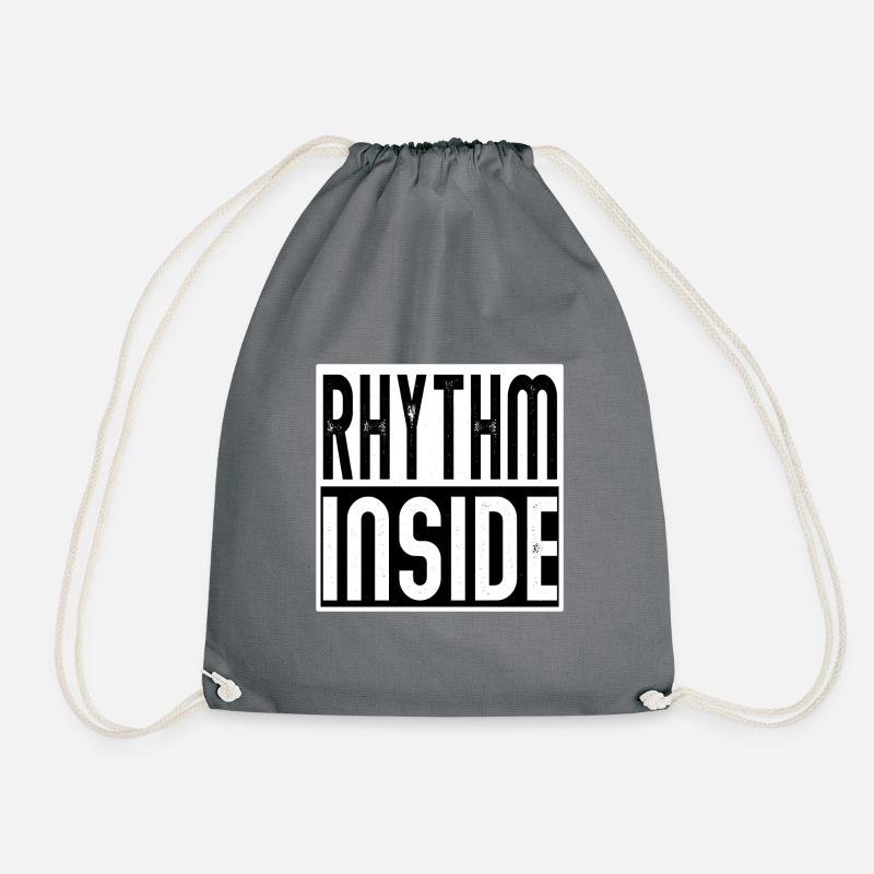 rhythm inside Drums Schlagzeug Percussion - Turnbeutel - Grau