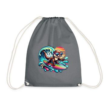 Cool Otter Surfer Lunettes de soleil Surf - Sac de sport léger - gris - Devant
