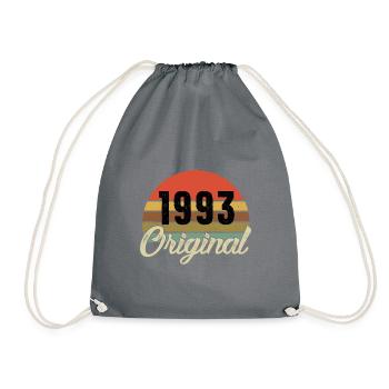 1993 Original birthday - Drawstring Bag - grey - Front