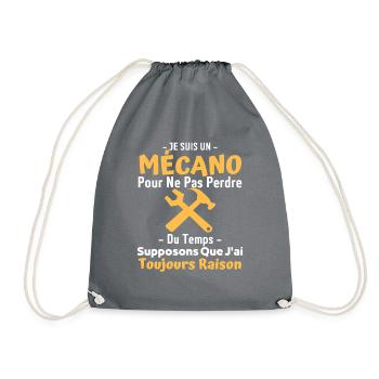 Mécanicien - Sac de sport léger - gris - Devant
