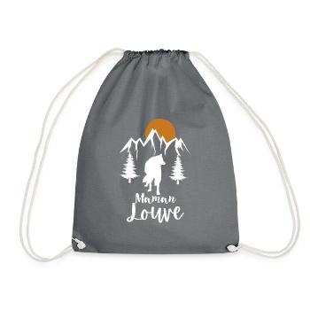 Maman Louve 1 - Sac de sport léger - gris - Devant