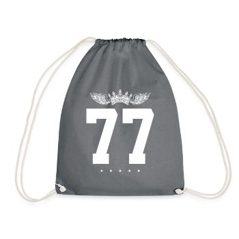 77 Couronne de numéros - Sac de sport léger - gris - Devant