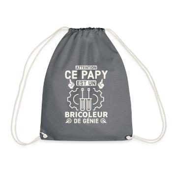 Ce papy est un bricoleur de génie 1 - Sac de sport léger - gris - Devant