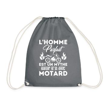 Motard parfait 1 - Sac de sport léger - gris - Devant