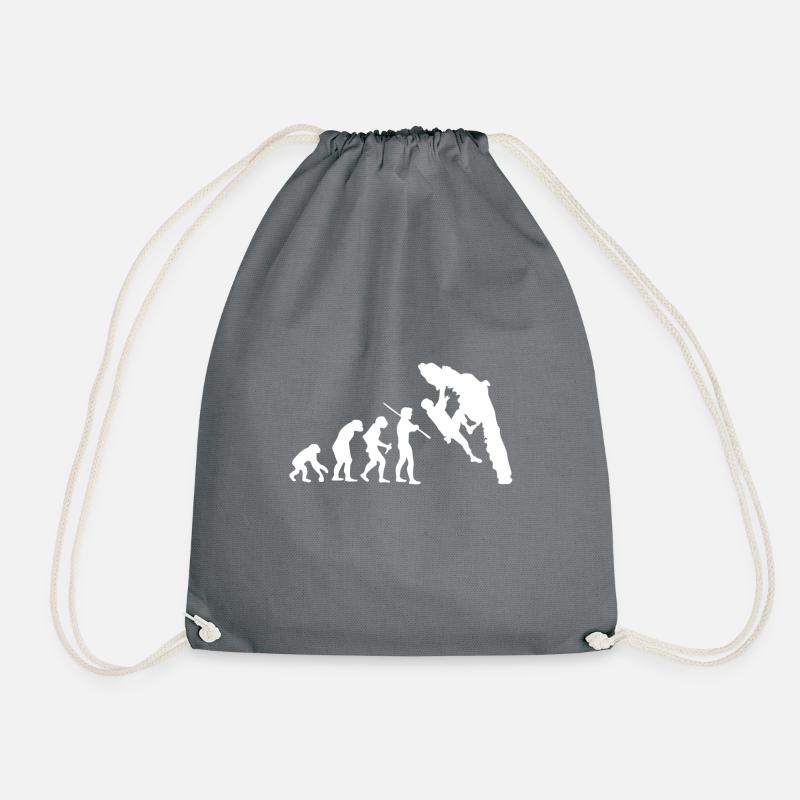 Evolution Bouldering Kletter T-Shirt - Turnbeutel - Grau