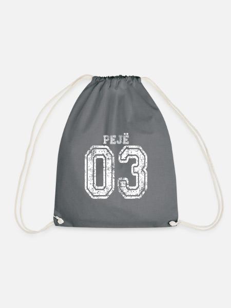Peja, Peje 03 als Kosovo Albaner Geschenk - Turnbeutel - Grau