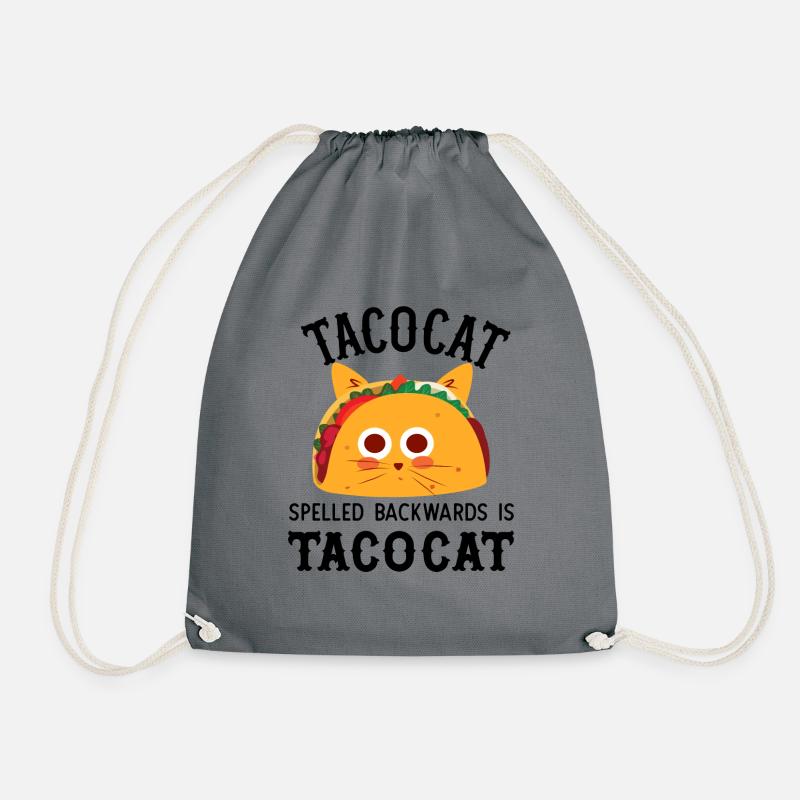 Tacocat spelled backwards is tacocat - Turnbeutel - Grau