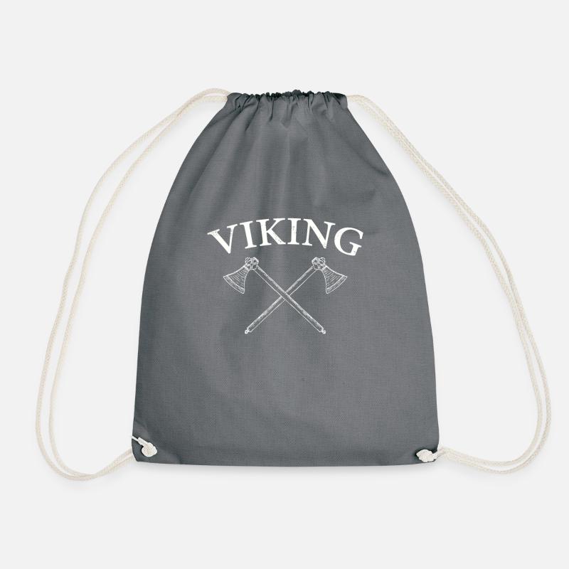 Wikinger Äxte Shirt - Turnbeutel - Grau