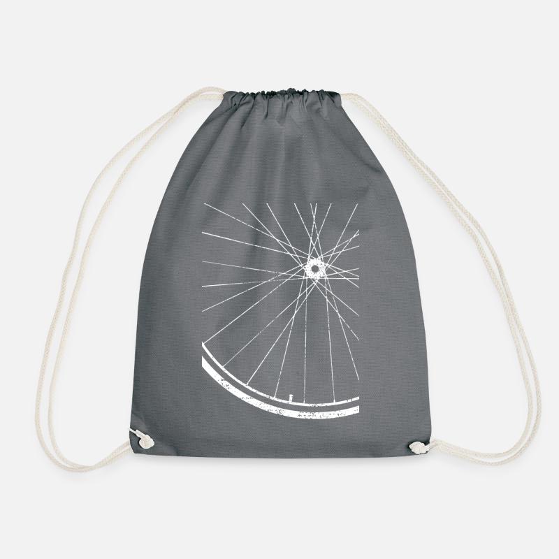 bicycle - Drawstring Bag - grey