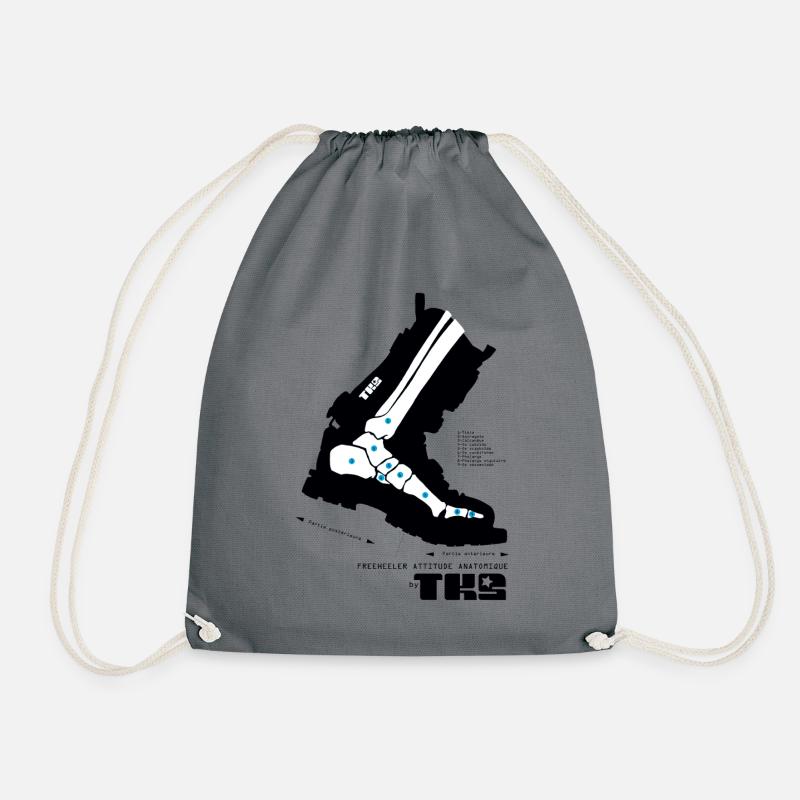 A Tgabarit SKULLschoes - Drawstring Bag - grey