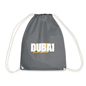 Dubai - Drawstring Bag - grey - Front