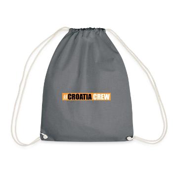 Croatia Crew - Drawstring Bag - grey - Front