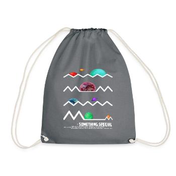 Espace avec des planètes - Sac de sport léger - gris - Devant