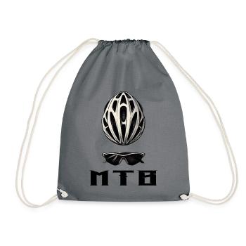 MTB Bike - Drawstring Bag - grey - Front