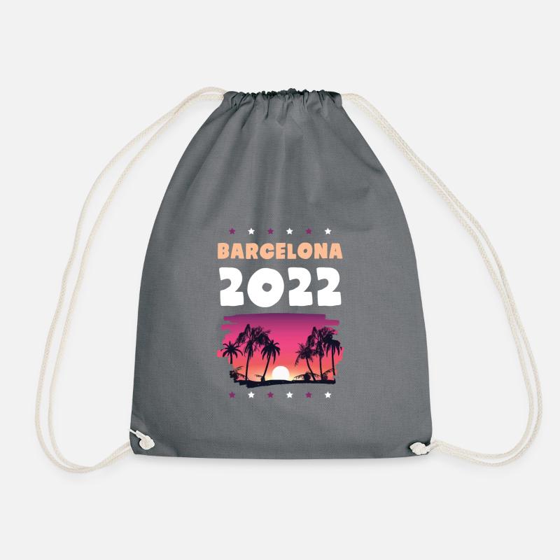 Barcelona 2022 - Turnbeutel - Grau