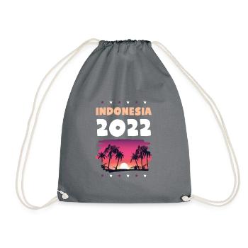 Indonesia 2022 - Turnbeutel - Grau - Vorne