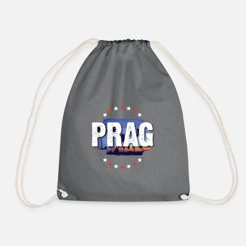 Prag - Turnbeutel - Grau