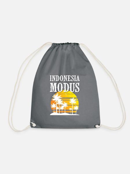 Indonesia Modus - Turnbeutel - Grau