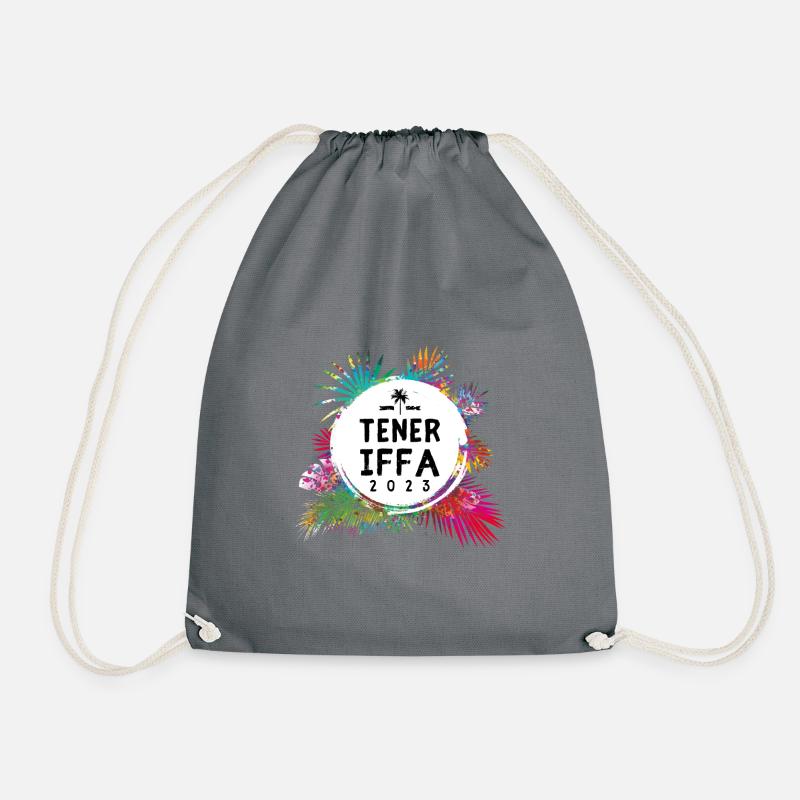 Teneriffa 2023 Bunt - Turnbeutel - Grau