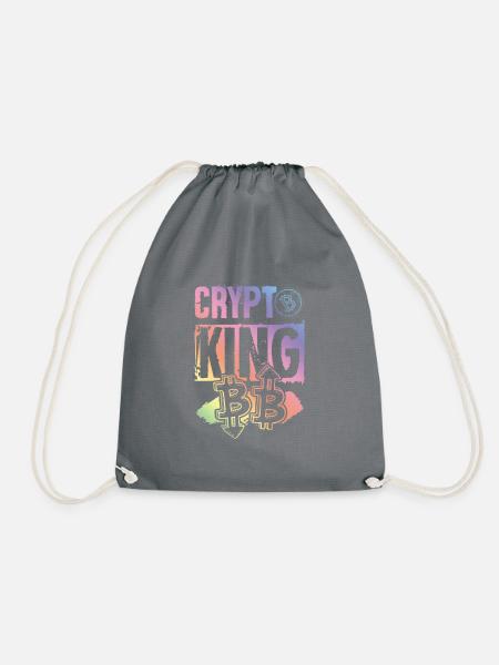 Crypto King - Turnbeutel - Grau