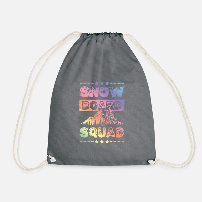 Snowboard Squad - Turnbeutel - Grau