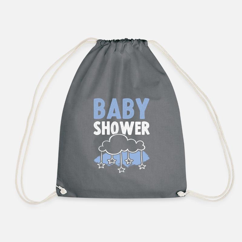 baby dusche - Turnbeutel - Grau