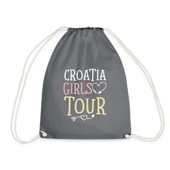 Tournée des filles en Croatie - Sac de sport léger - gris - Devant