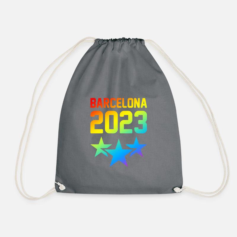 Barcelona 2023 - Turnbeutel - Grau