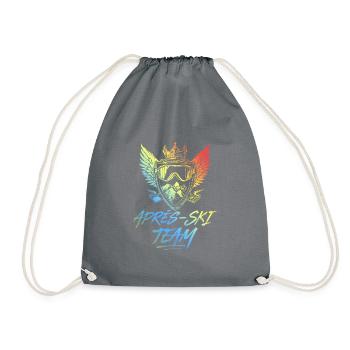 Après-ski équipe Coloré Fête Dicton - Sac de sport léger - gris - Devant