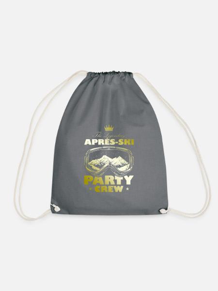 Apres Ski Party Crew Motto Team - Turnbeutel - Grau