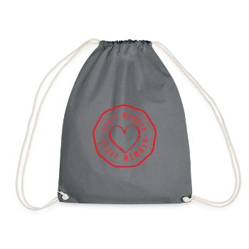 Staff Member Heart - Drawstring Bag - grey - Front
