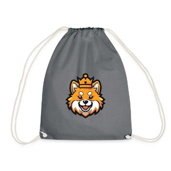 Couronne de chien de Poméranie - Sac de sport léger - gris - Devant