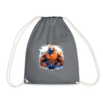 Eagle Muscles Musculation Bête - Sac de sport léger - gris - Devant