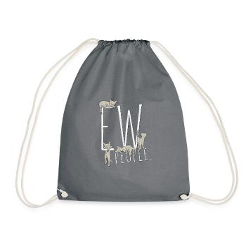 Euh, les gens. Sarcastique, Ironique, Chat Humour - Sac de sport léger - gris - Devant