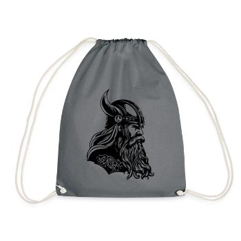 Casque Viking Guerrier Viking - Sac de sport léger - gris - Devant