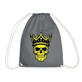 Couronne de Roi Crâne - Sac de sport léger - gris - Devant