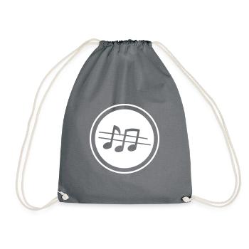 Partitions musicales - Sac de sport léger - gris - Devant