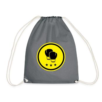 Boxhandschuhe - Turnbeutel - Grau - Vorne