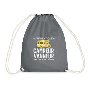 campeur vanneur authentique - Sac de sport léger - gris - Devant